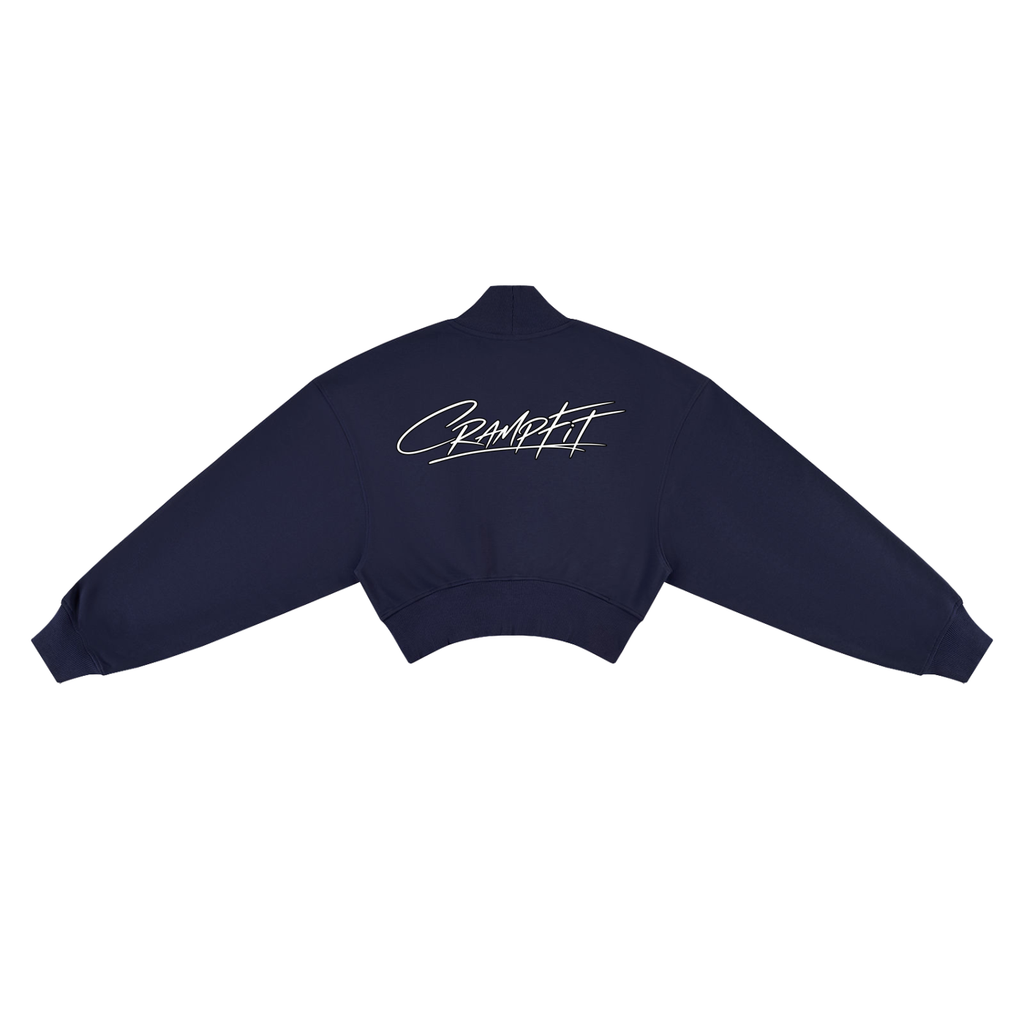 Women's Crop Mock Neck Sweatshirt