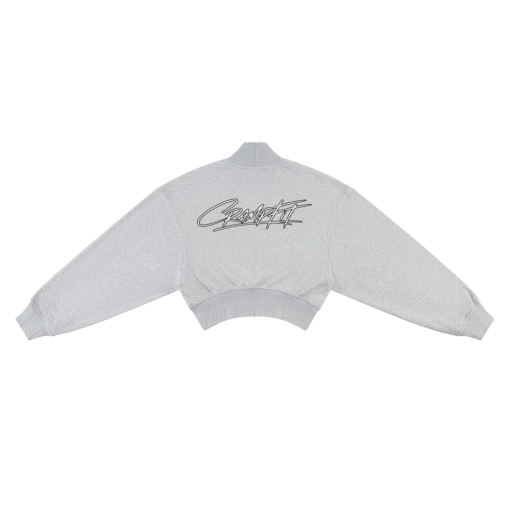 Women's Crop Mock Neck Sweatshirt
