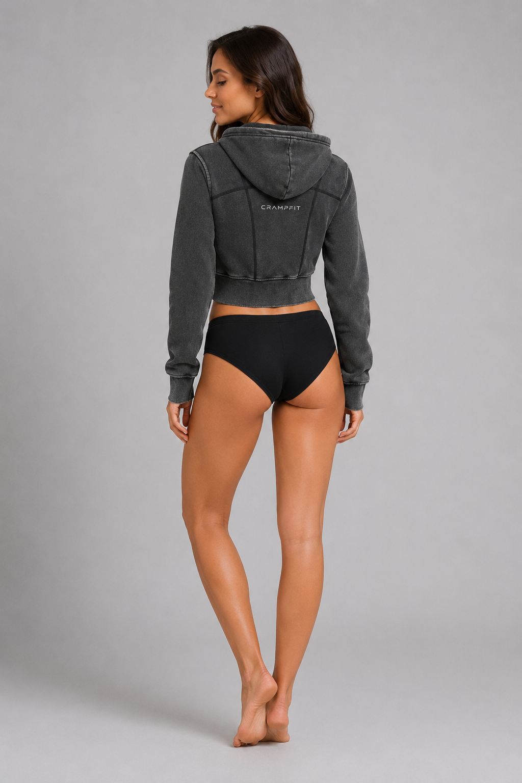 CRAMPFIT CROP HOODIE women’s activewear – product view 2