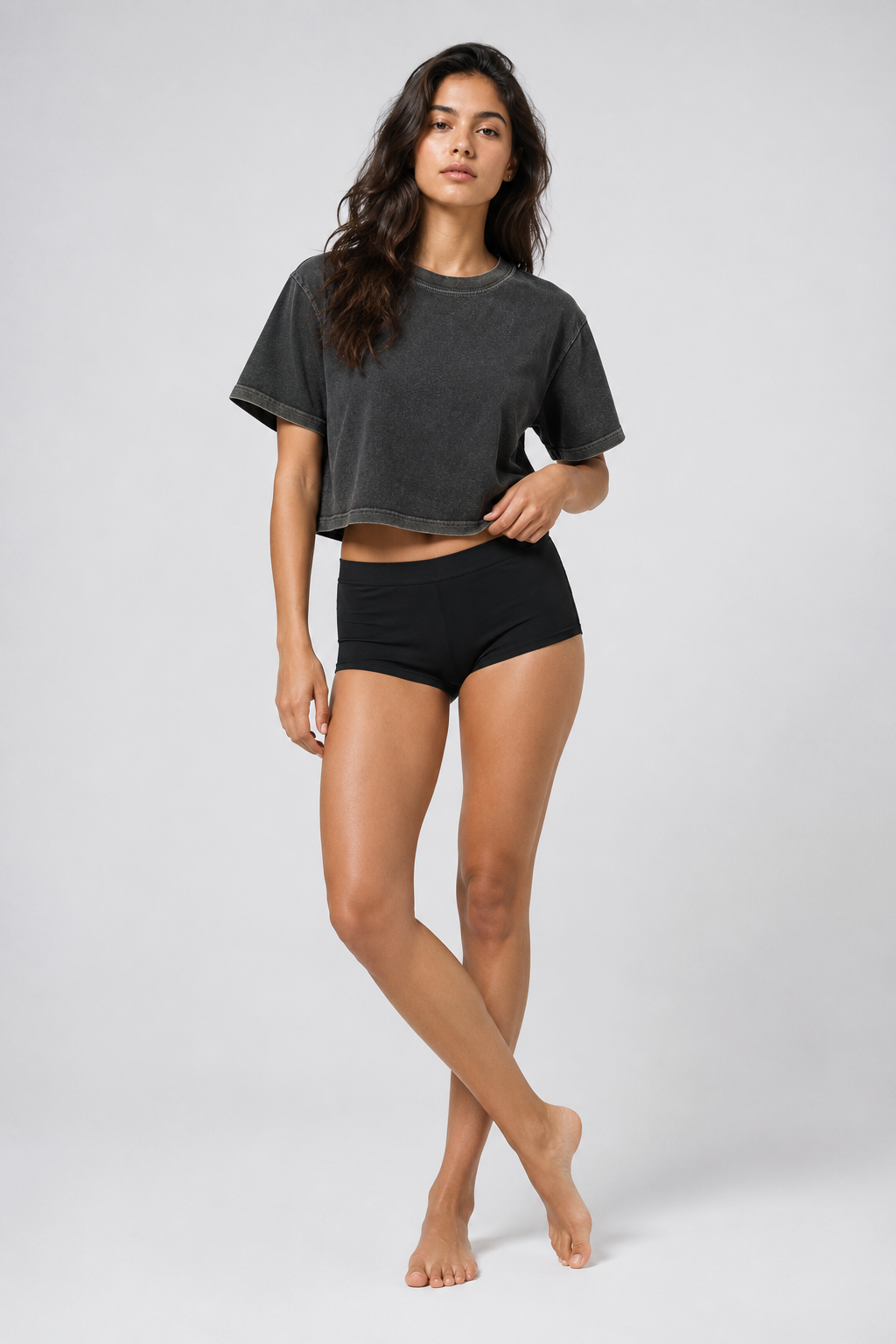 CRAMPFIT CROP TEE women’s activewear – product view 1