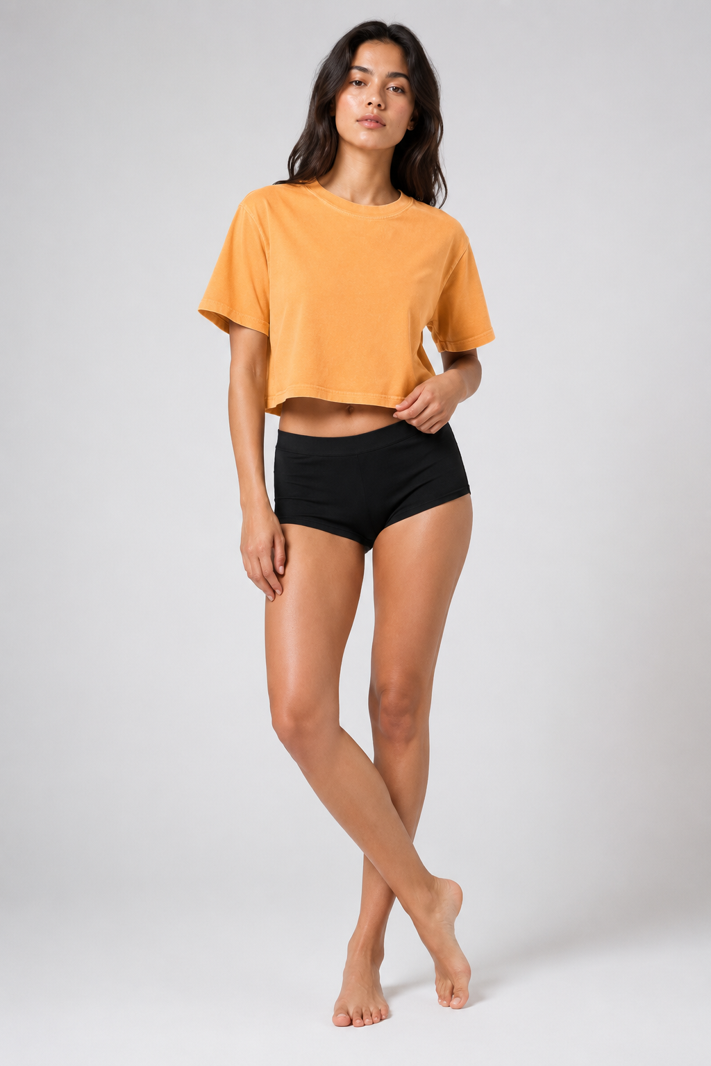 CRAMPFIT CROP TEE women’s activewear – product view 3