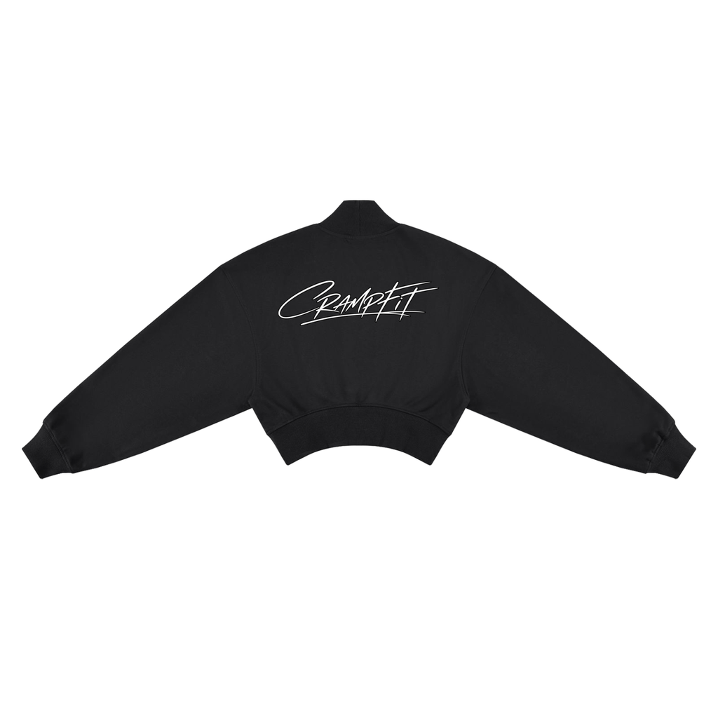Women's Crop Mock Neck Sweatshirt